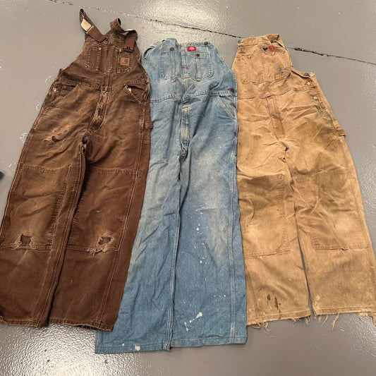 GRADE B/C CARHARTT & DICKIES DUNGAREES X15