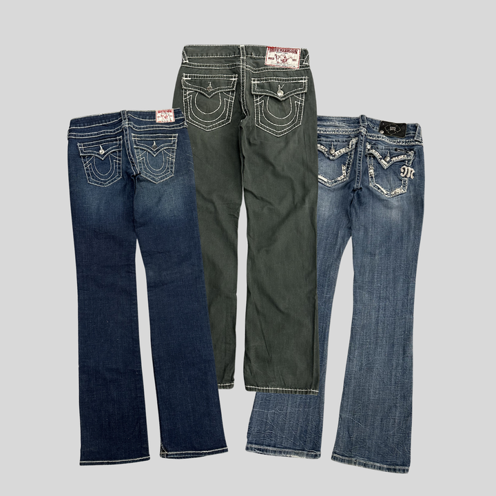 TRUE RELIGION, MISS ME, ROCK REVIVAL JEANS GRADE B/C X 20