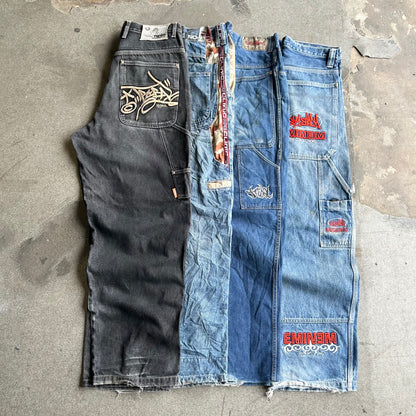 HIP HOP BAGGY JEANS 10 PCS (UK & INTERNATIONAL)