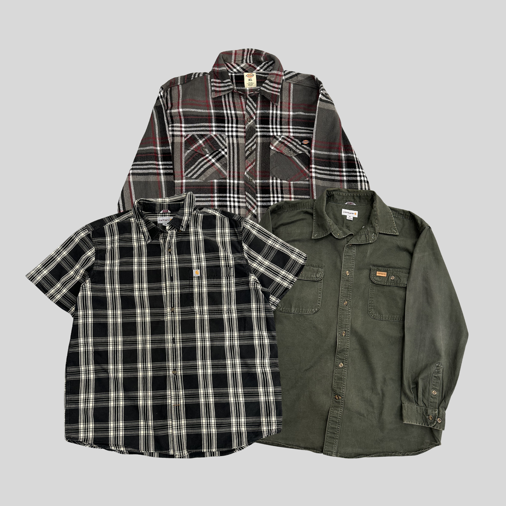 VINTAGE CARHARTT & DICKIES SHIRTS X 20 – Graded Wholesale