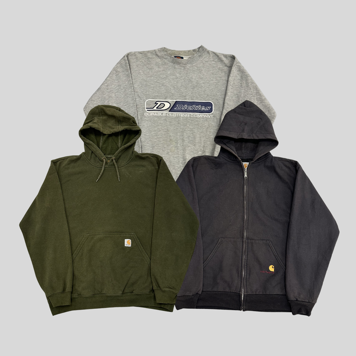 VINTAGE CARHARTT & DICKIES HOODIES X 15