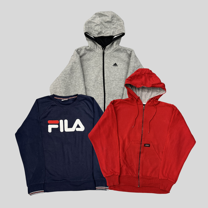 BRANDED SWEATSHIRTS & HOODIES X 20