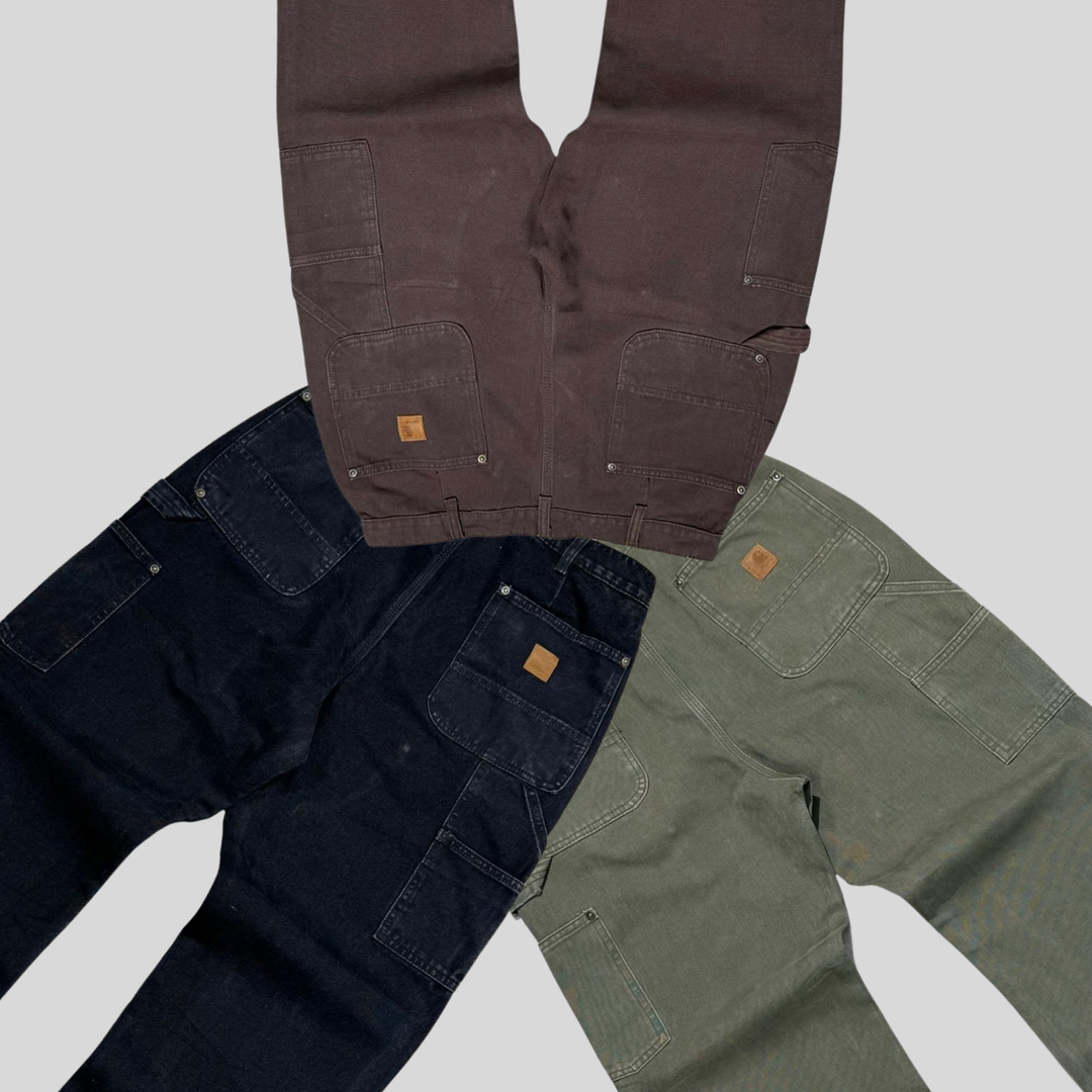 VINTAGE CARHARTT DOUBLE KNEE JEANS X 5