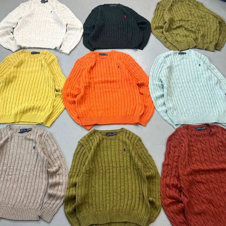 RALPH LAUREN CABLE KNITS X 15 (GRADE A+)