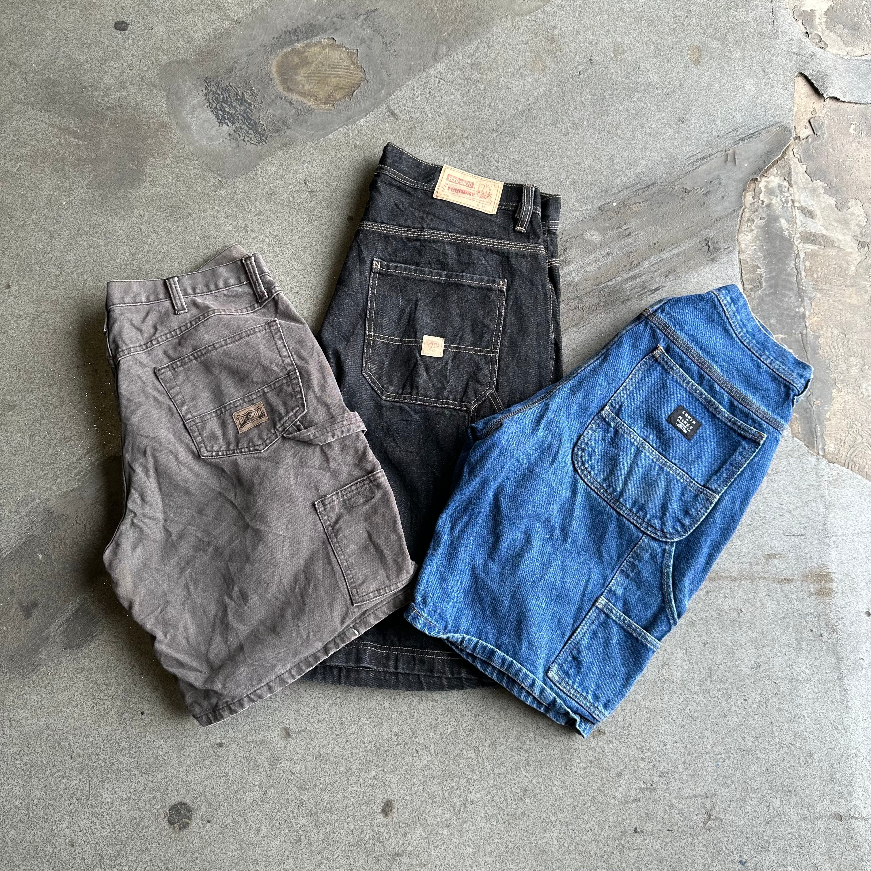 【JEMUT】23SS★ Kurz Carpenter Denim Half Pants Carpenter Denim Shorts – Premier
