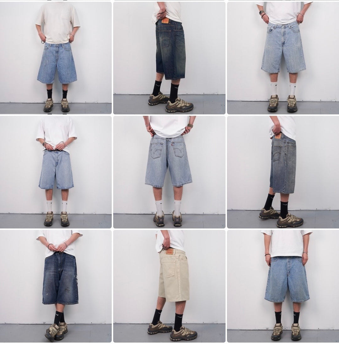 MIXED DENIM JORTS BOX