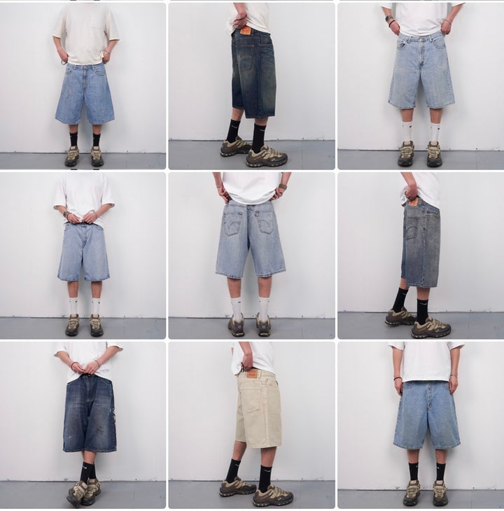 MIXED DENIM JORTS BOX