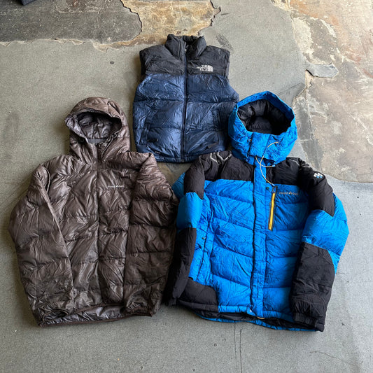 3 PCS MONTBELL / NORTH FACE PUFFER MIX