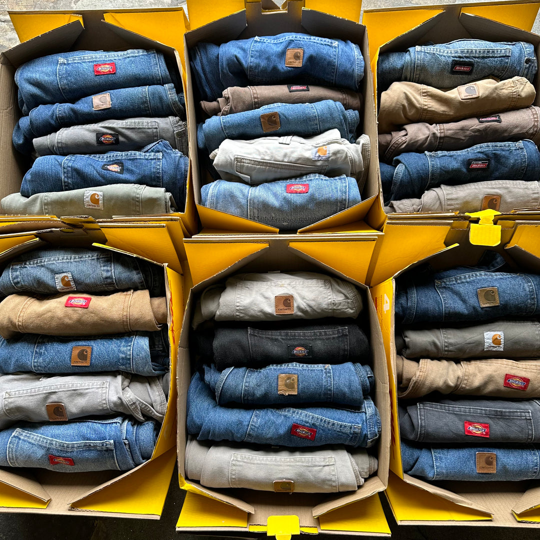CARHARTT & DICKIES BAGGY TROUSERS X 10