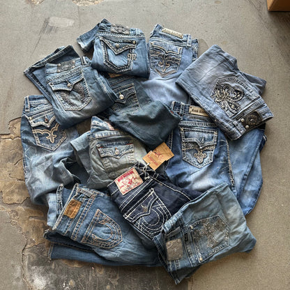 TRUE RELIGION / MISS ME / ROCK REVIVAL JEANS 8 PCS (UK & INTERNATIONAL)