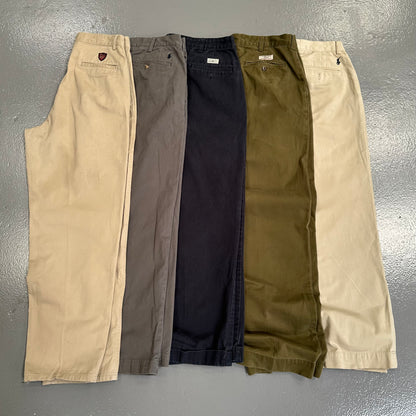 RALPH LAUREN BAGGY CHINO TROUSERS X10