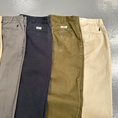RALPH LAUREN BAGGY CHINO TROUSERS X10