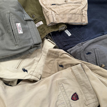 RALPH LAUREN BAGGY CHINO TROUSERS X10