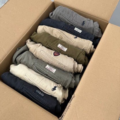 RALPH LAUREN BAGGY CHINO TROUSERS X10