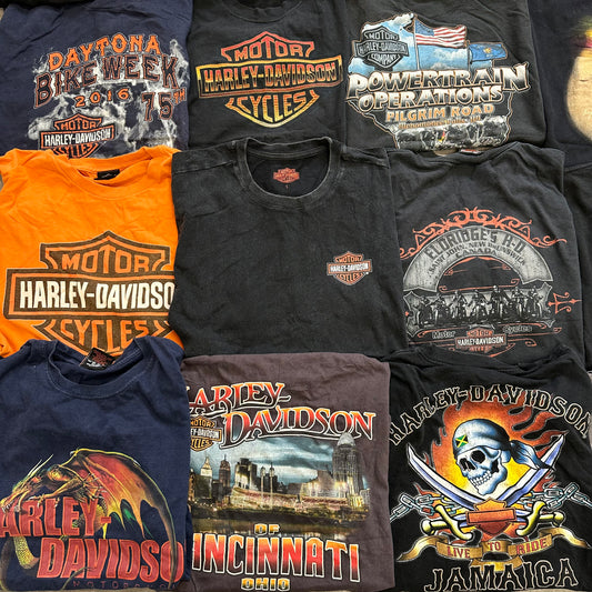 HARLEY DAVIDSON T-SHIRTS X10