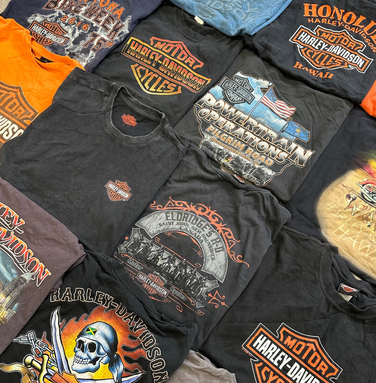 HARLEY DAVIDSON T-SHIRTS X10