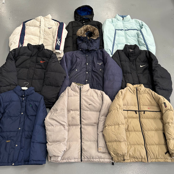 PREMIUM BRANDED PUFFER JACKETS X 5