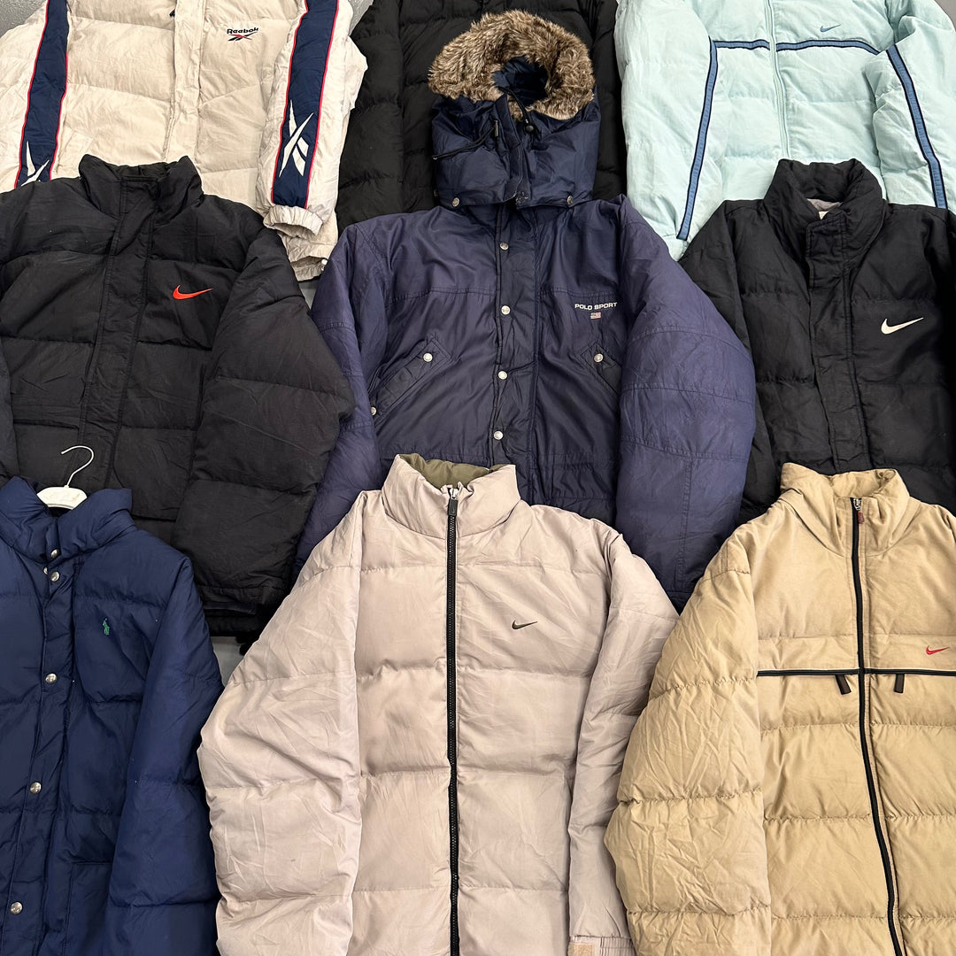 PREMIUM BRANDED PUFFER JACKETS X 5