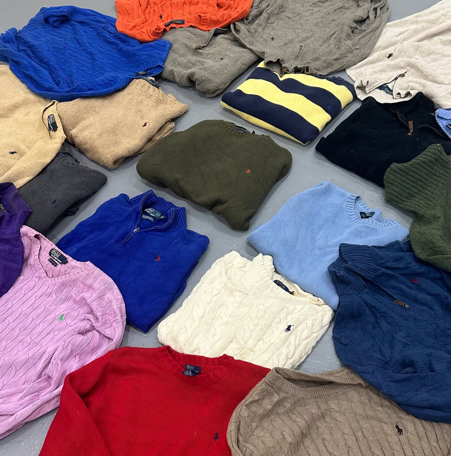 RALPH LAUREN KNITTED SWEATSHIRTS