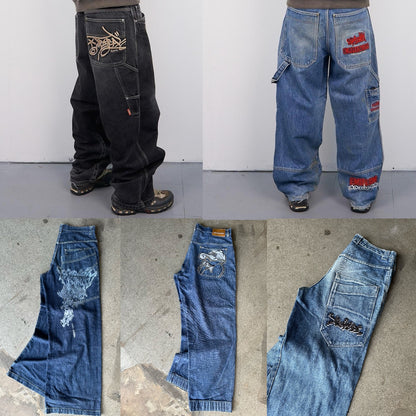 HIP HOP BAGGY JEANS 10 PCS (UK & INTERNATIONAL)