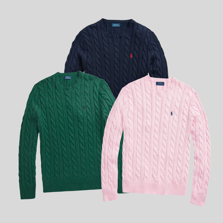RALPH LAUREN CABLE KNITS X 15 (GRADE A+)