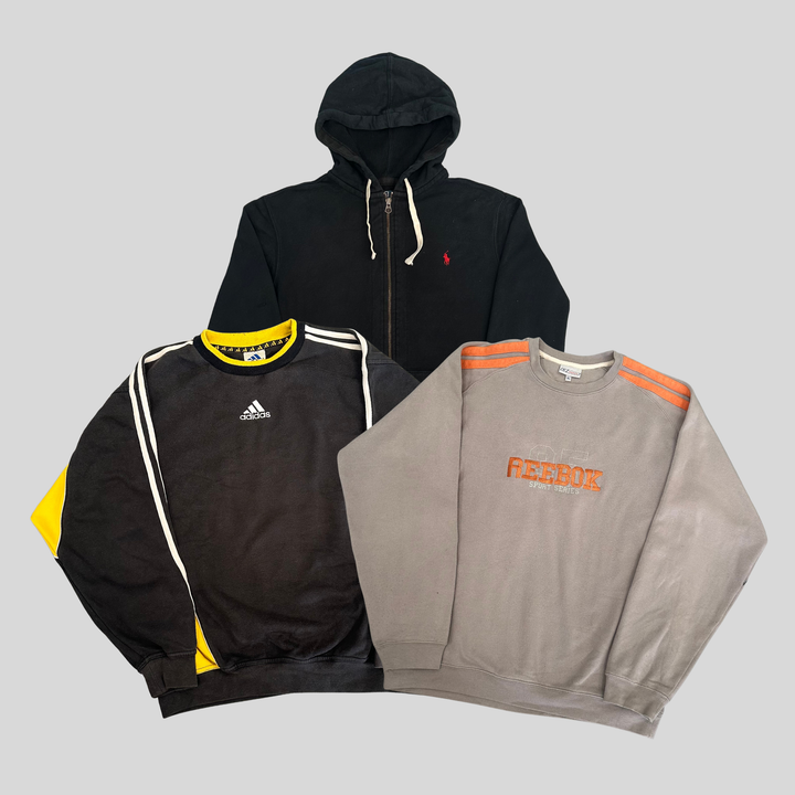 BRANDED VINTAGE SWEATSHIRTS & HOODIES X 20