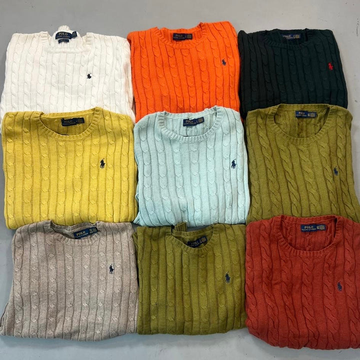 RALPH LAUREN CABLE KNITS X 15 (GRADE A+)