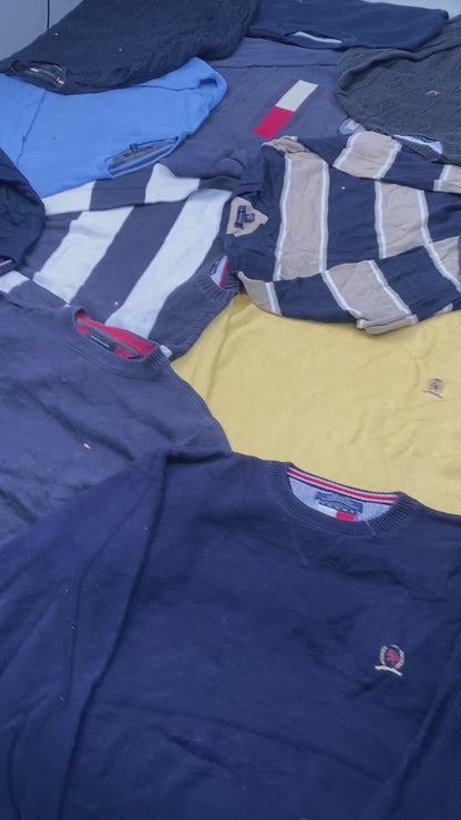 TOMMY HILFIGER HEAVY KNITTED SWEATSHIRTS