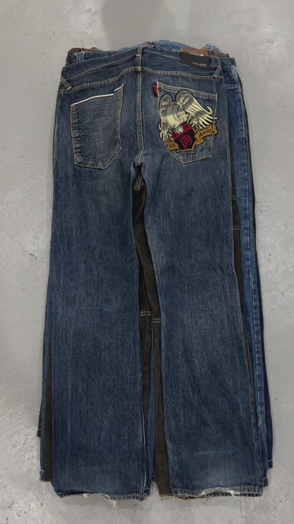HIP HOP BAGGY JEANS 10 PCS (UK & INTERNATIONAL)